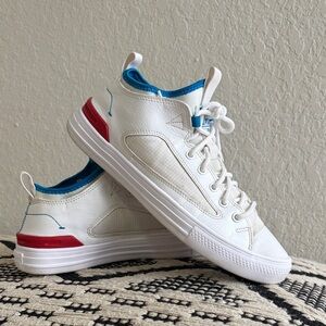 Converse Chuck Taylor All Star “Shoot for the Moon” White Sneakers.